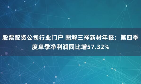 股票配资公司行业门户 图解三祥新材年报：第四季度单季净利润同比增57.32%