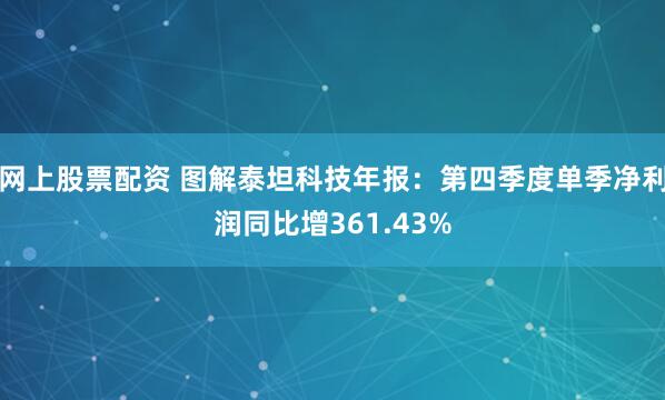 网上股票配资 图解泰坦科技年报：第四季度单季净利润同比增361.43%